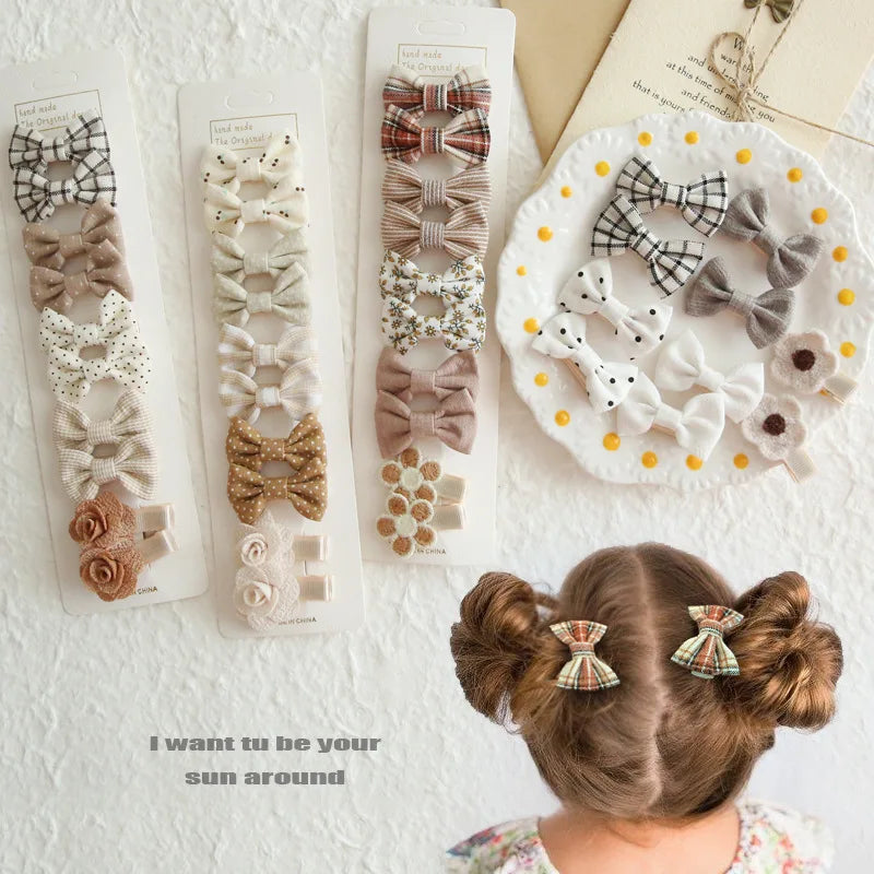 Hair Bow Clips - 10 per pack
