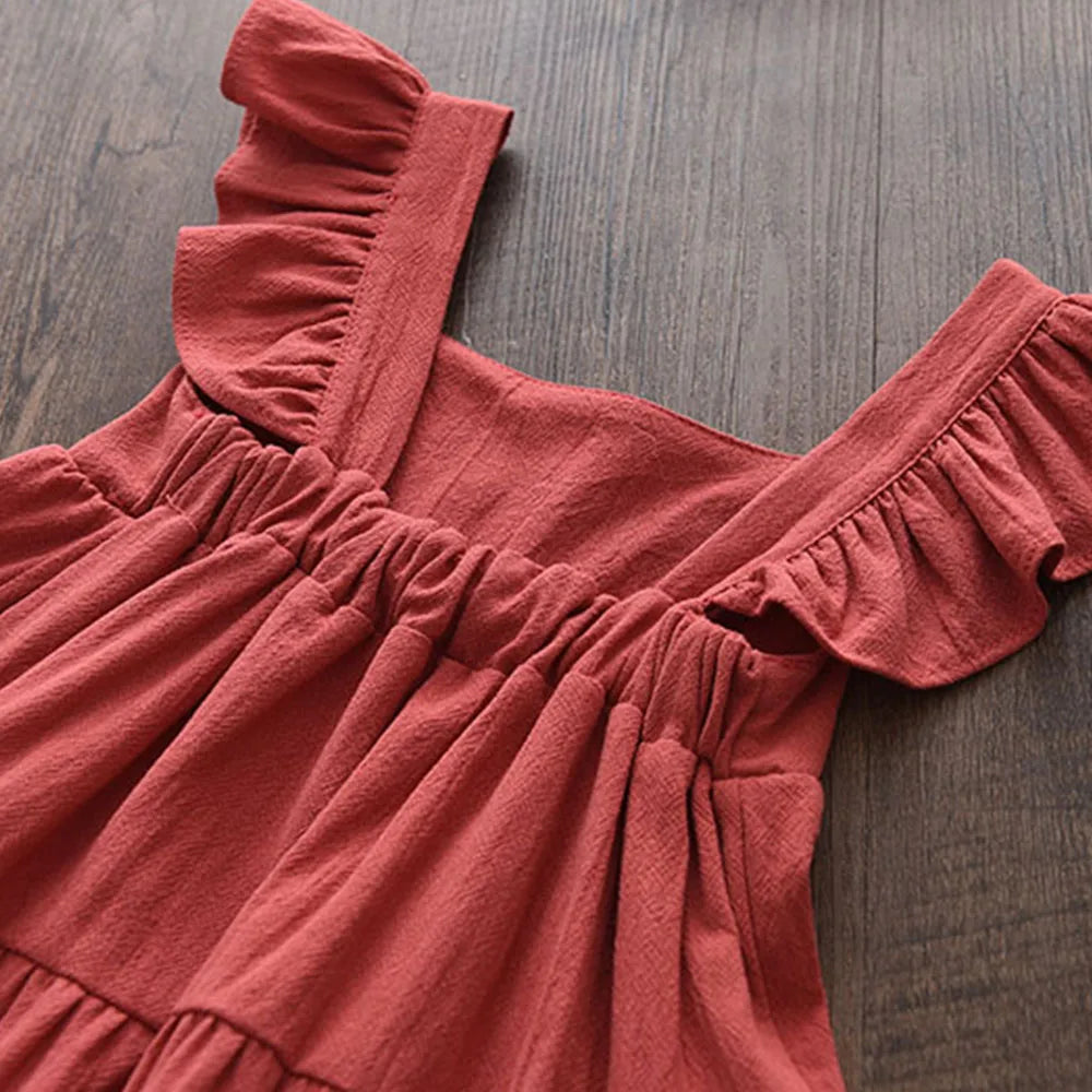 Sleeveless Ruffle Dress
