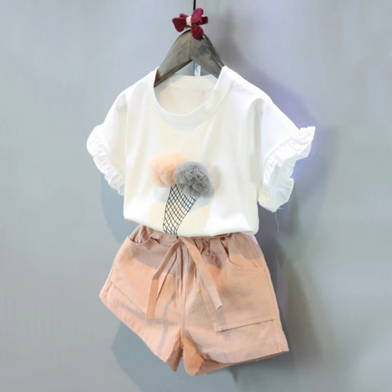 Summer Ice Cream Vest & Shorts Set
