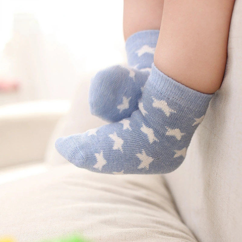 5 Pairs of Cotton Socks 0-6Years - More colours available