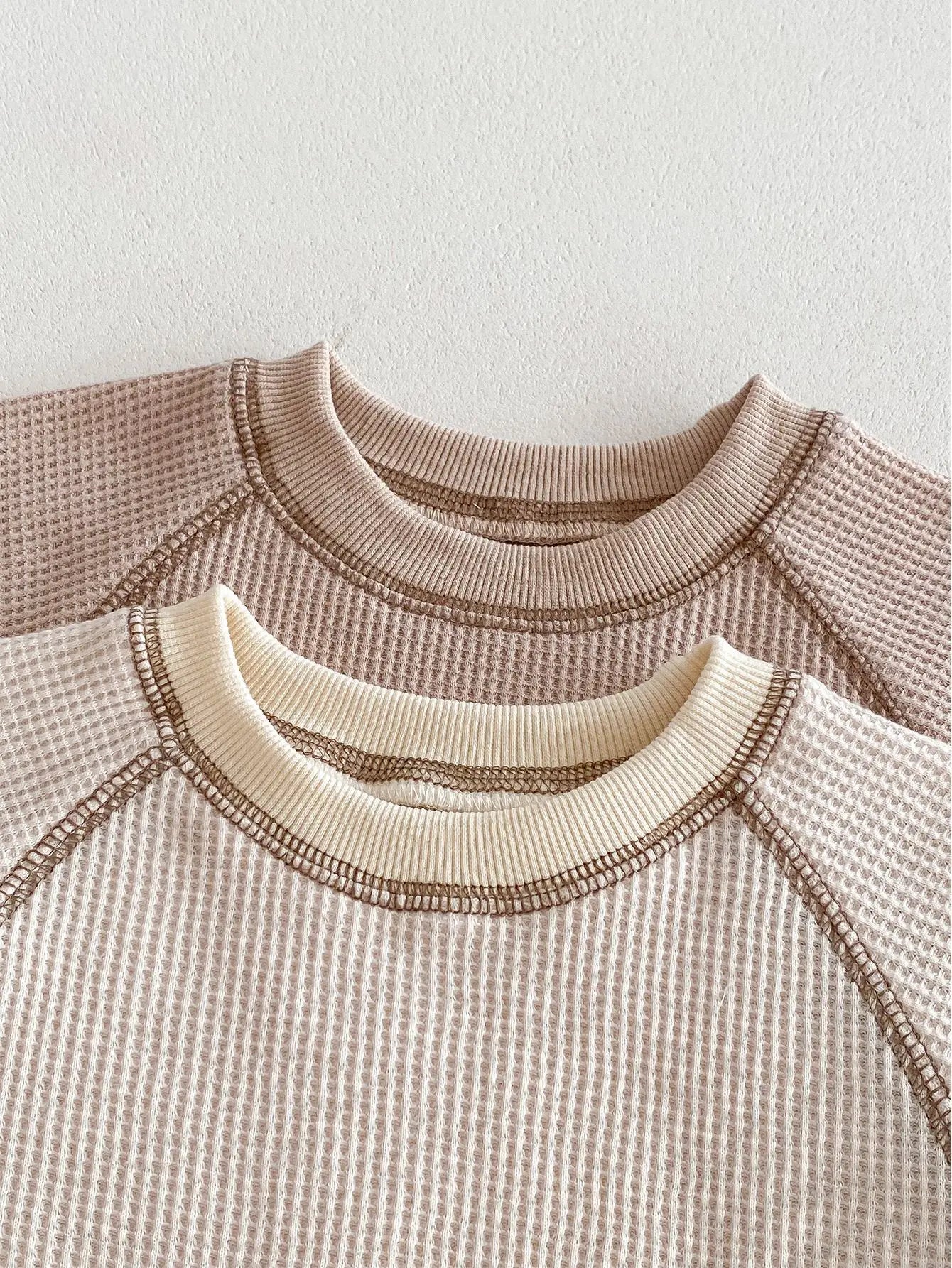 Waffle Top And Shorts Set