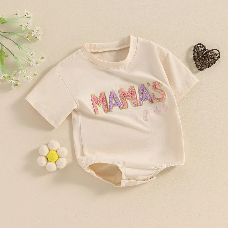 Mamas Girl Romper Short Sleeve Romper