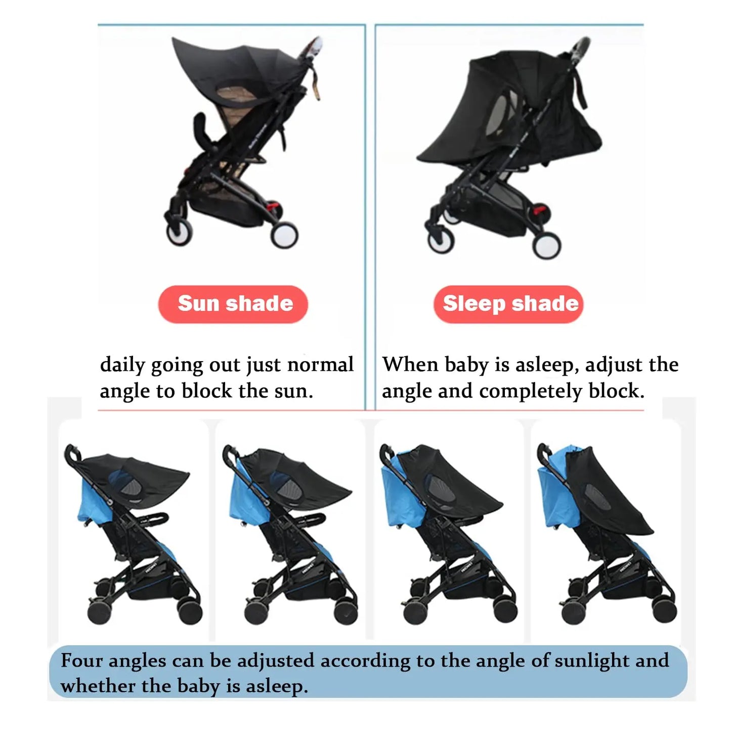 Universal Stroller Sunshade Canopy
