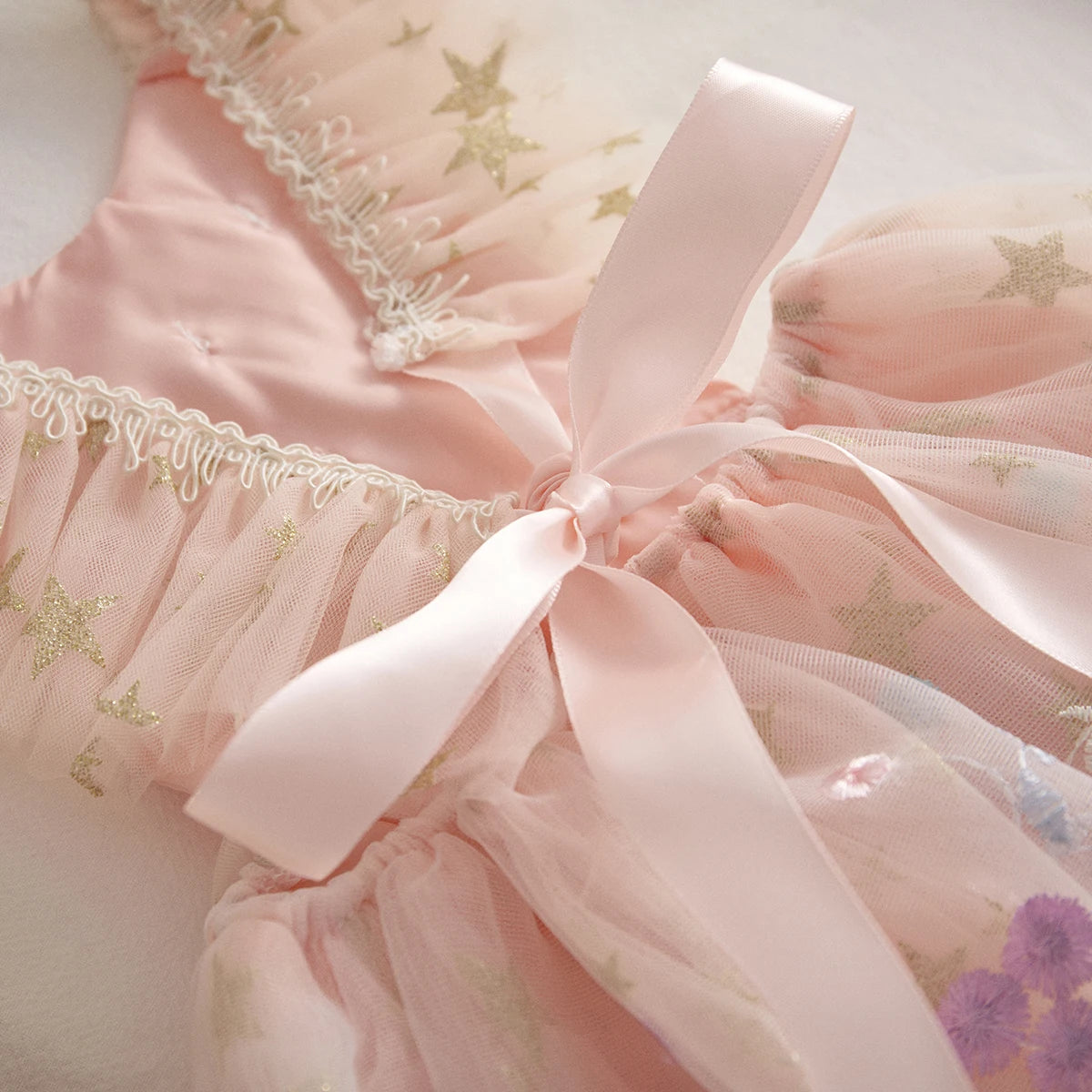 Princess Lace Floral Romper & Headband