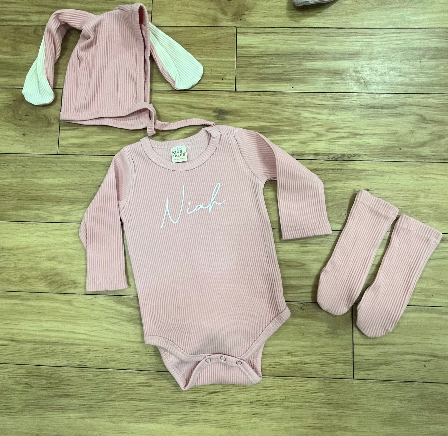 Pink Bunny Outfit Set