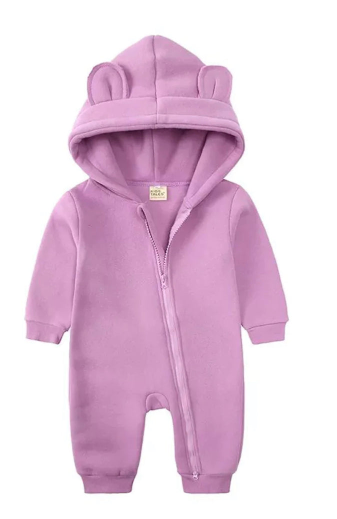 Violet Baby Bear Onesie
