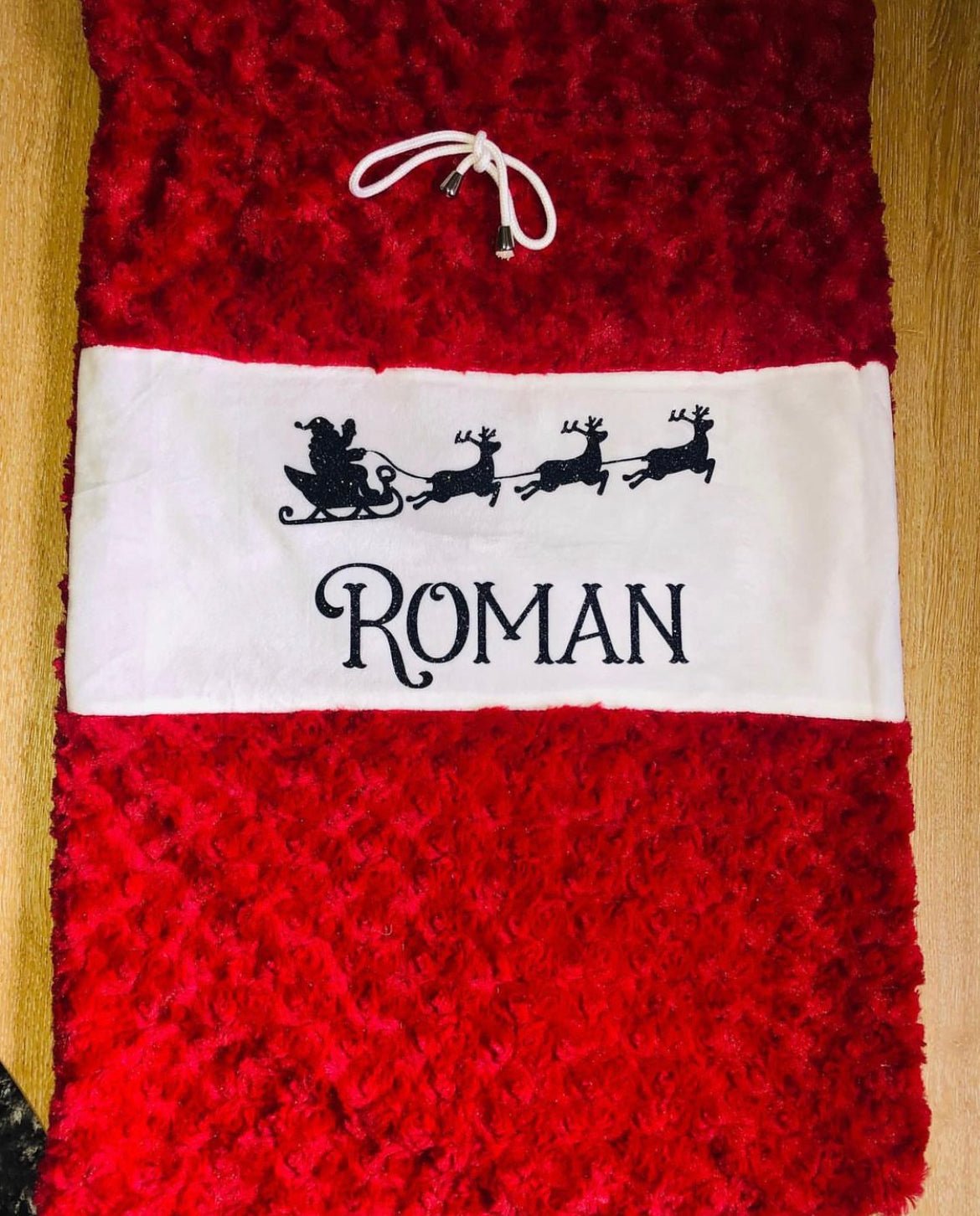 Red Plush Large Santa Sacks