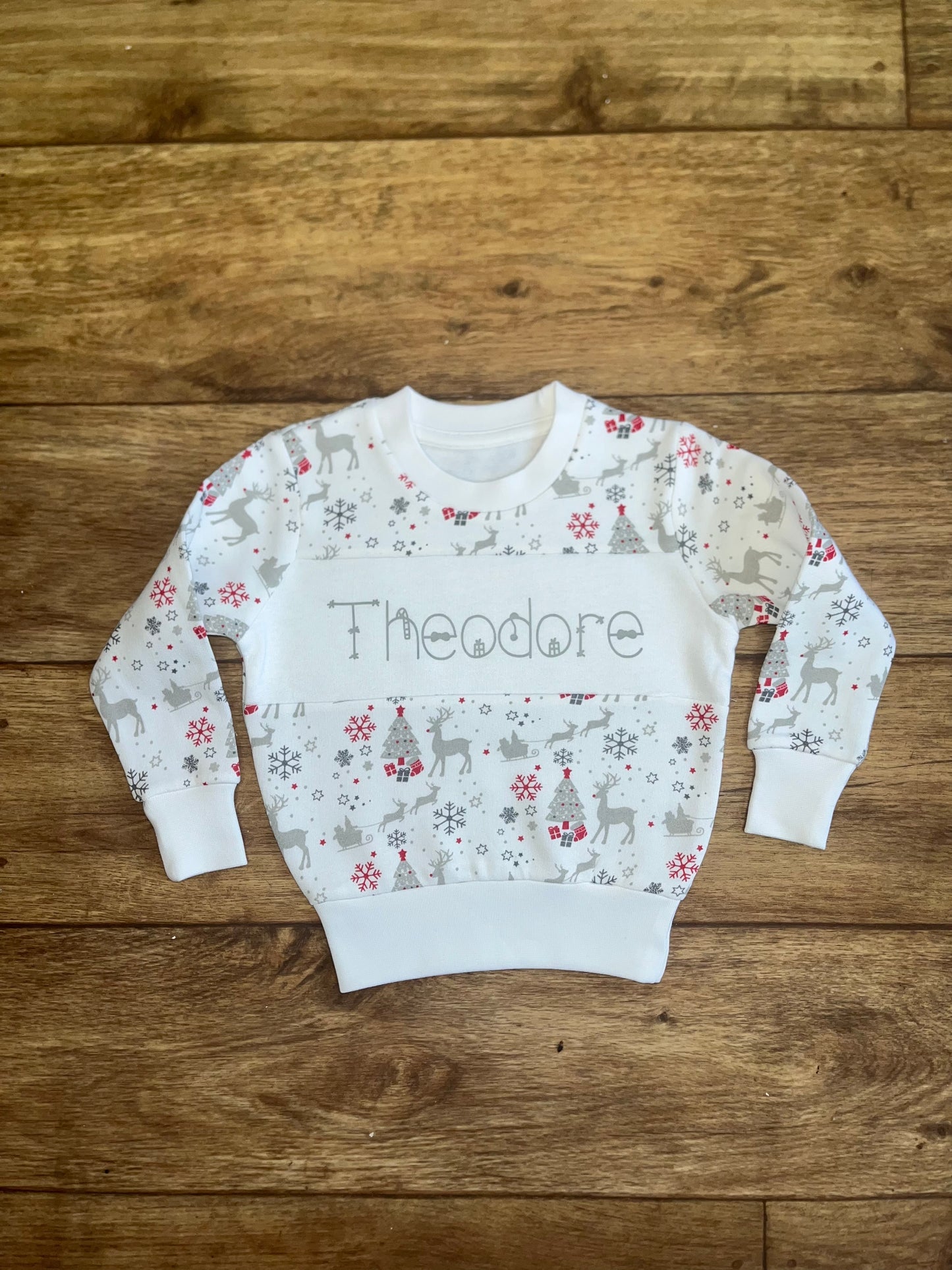 Children’s Christmas Print Sweatshirt - Reindeer