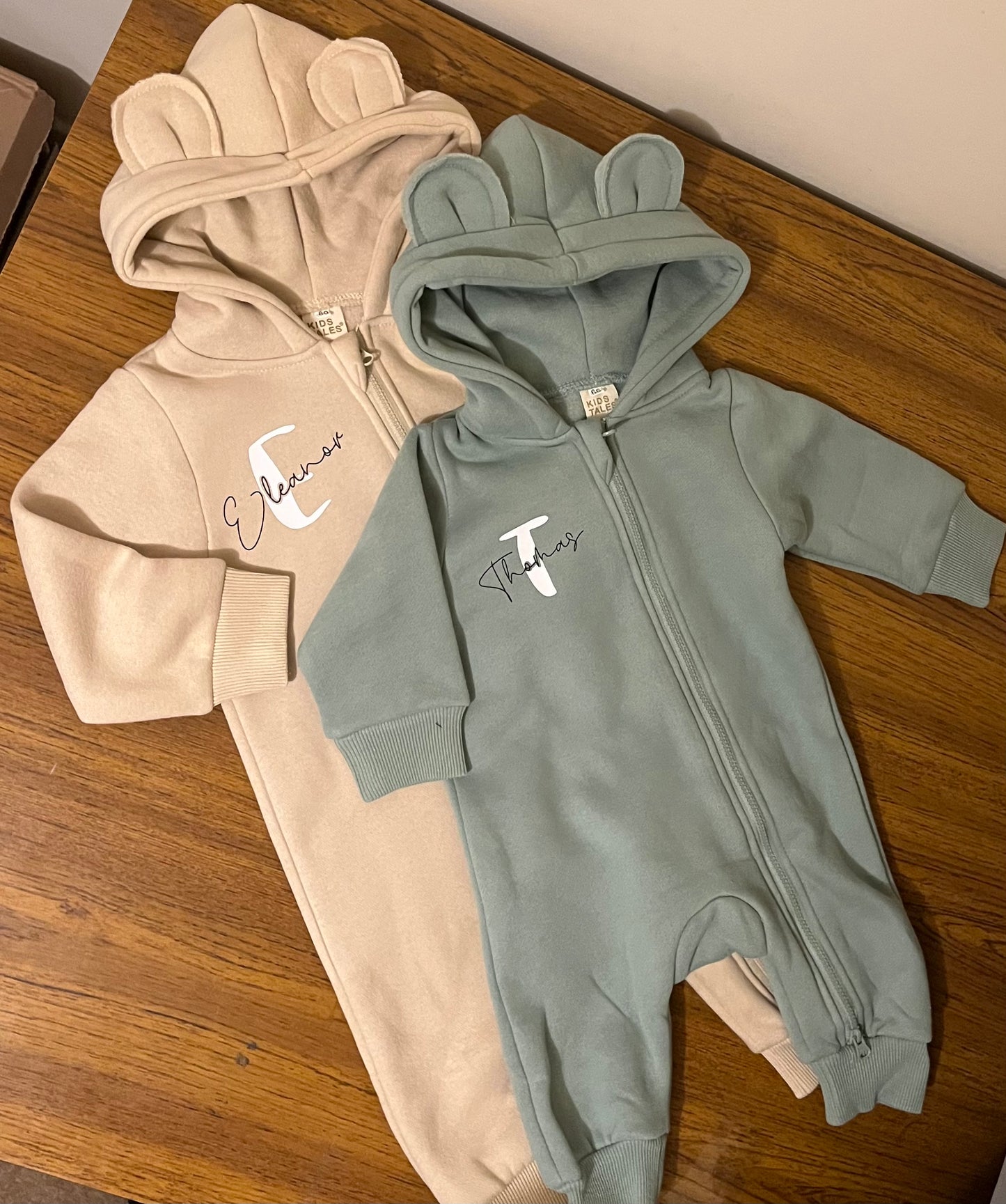Beige Baby Bear Onesie