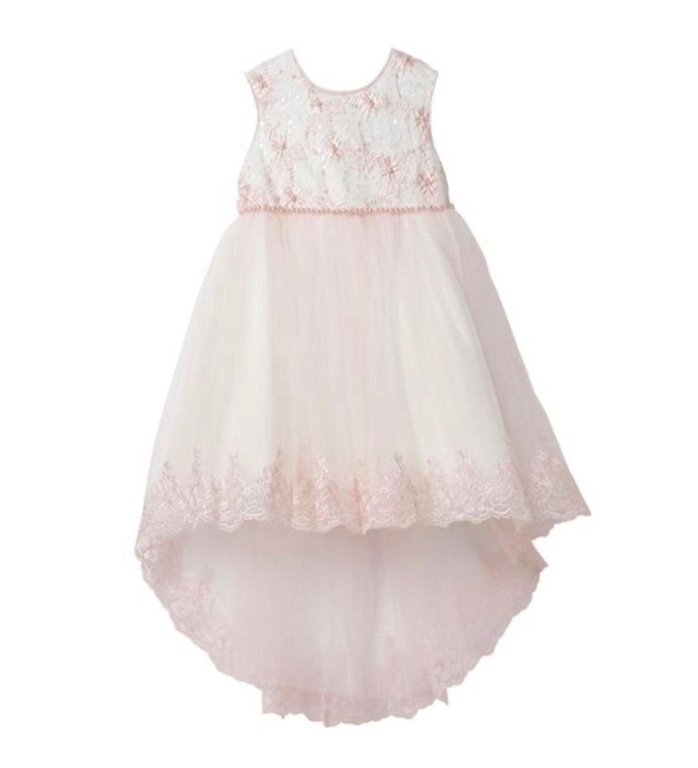 “Khloe” Baby Dress - White / Ivory / Blush