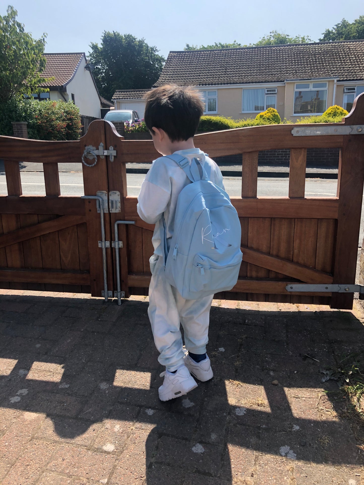 Light Blue Mini Backpack - Signature Style