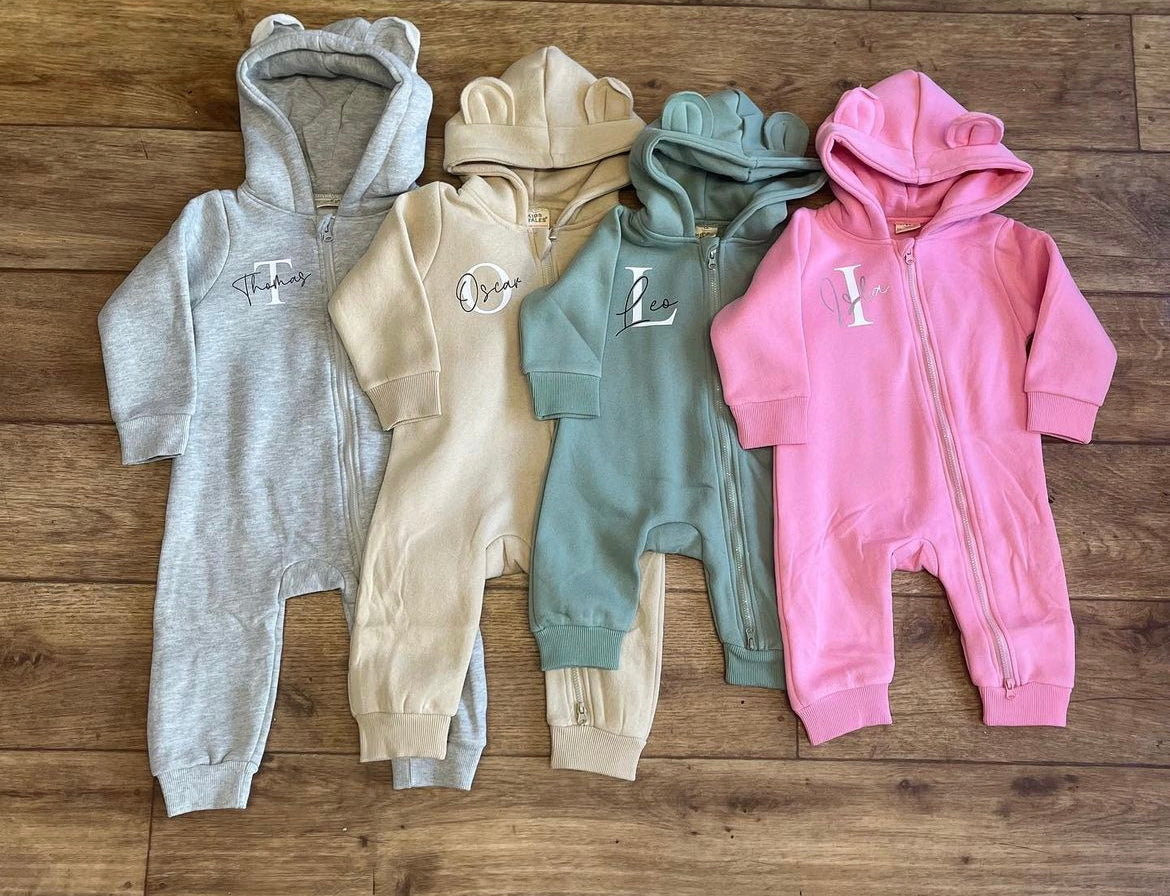 Violet Baby Bear Onesie