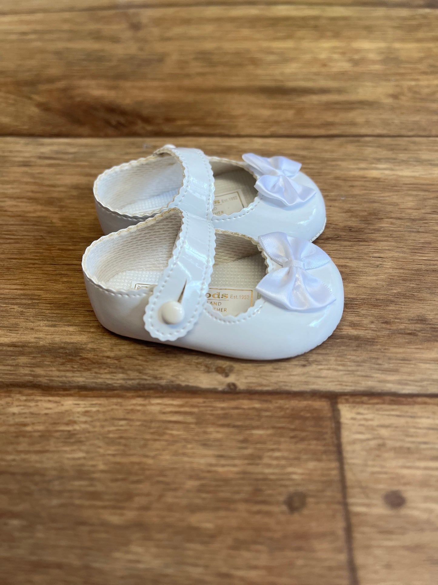 White Bow Soft Sole Shoes
