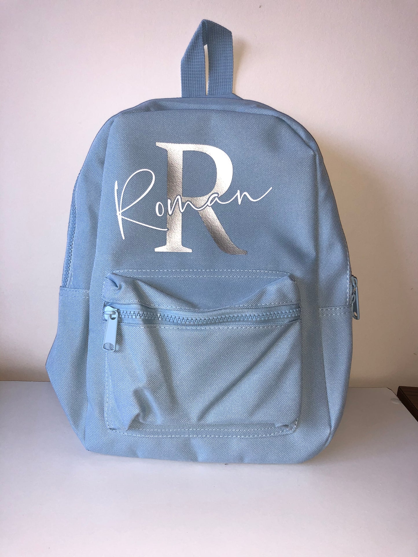 Light Blue Mini Backpack - Signature Style