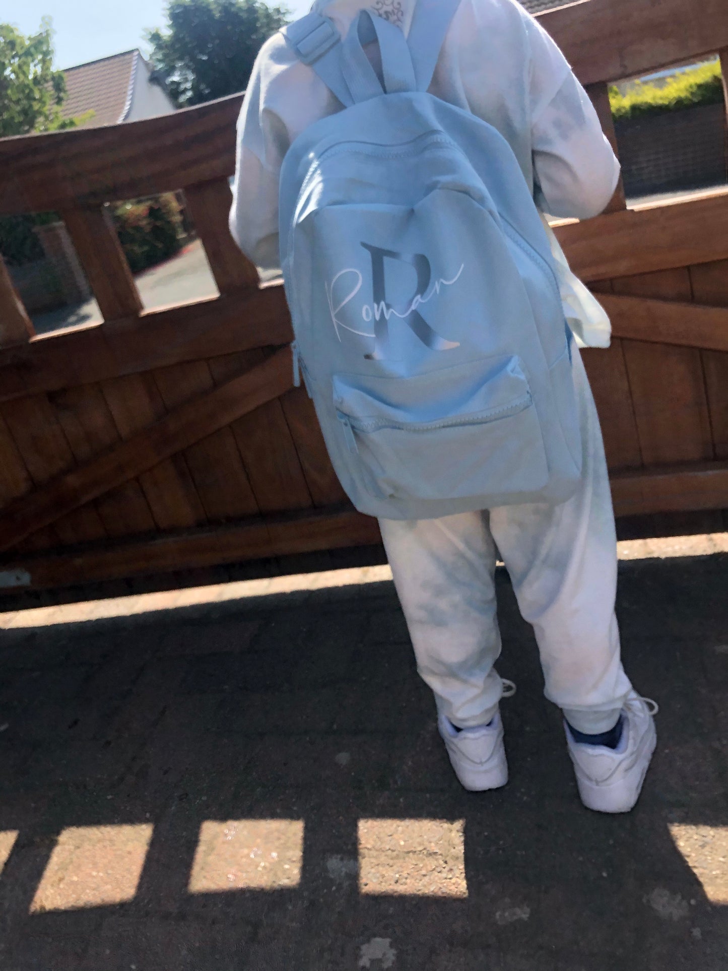Light Blue Mini Backpack - Signature Style