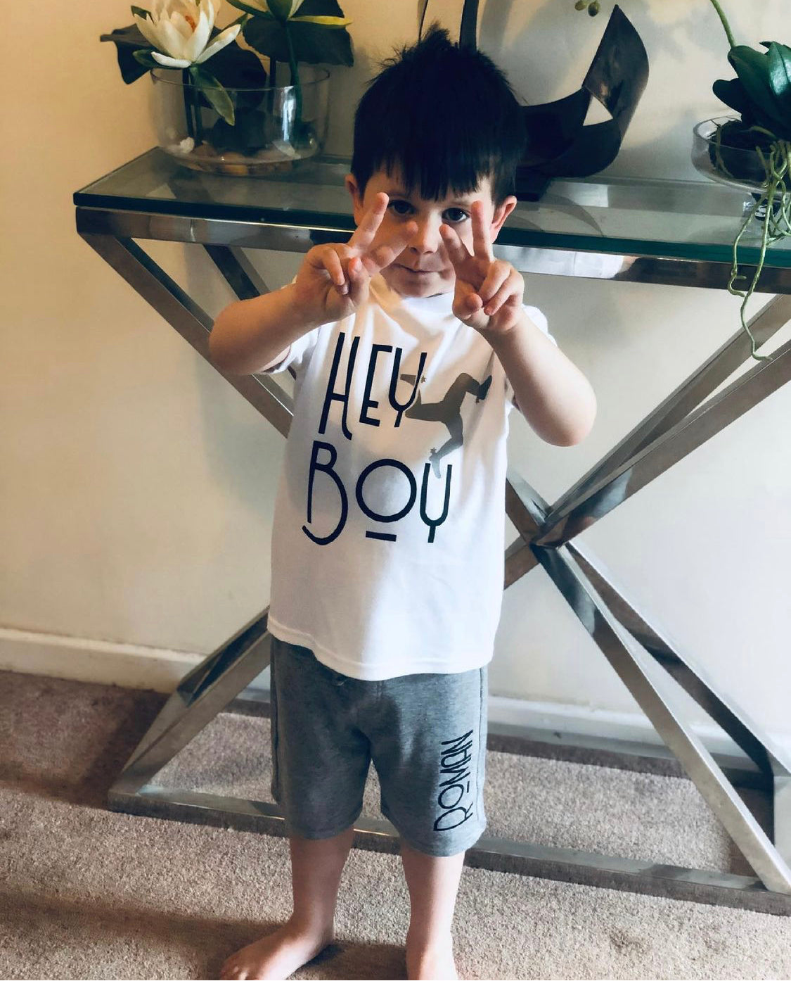 Hey Boy Tshirt / Baby Bodysuit