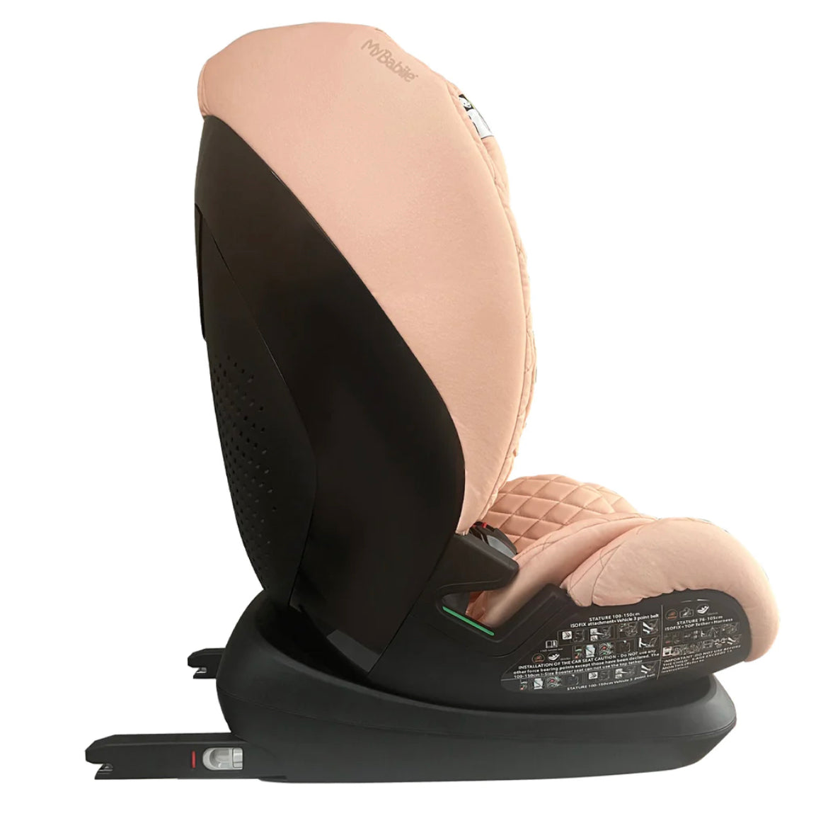 Billie Faiers iSize Blush Quilted Car Seat (76-150cm)