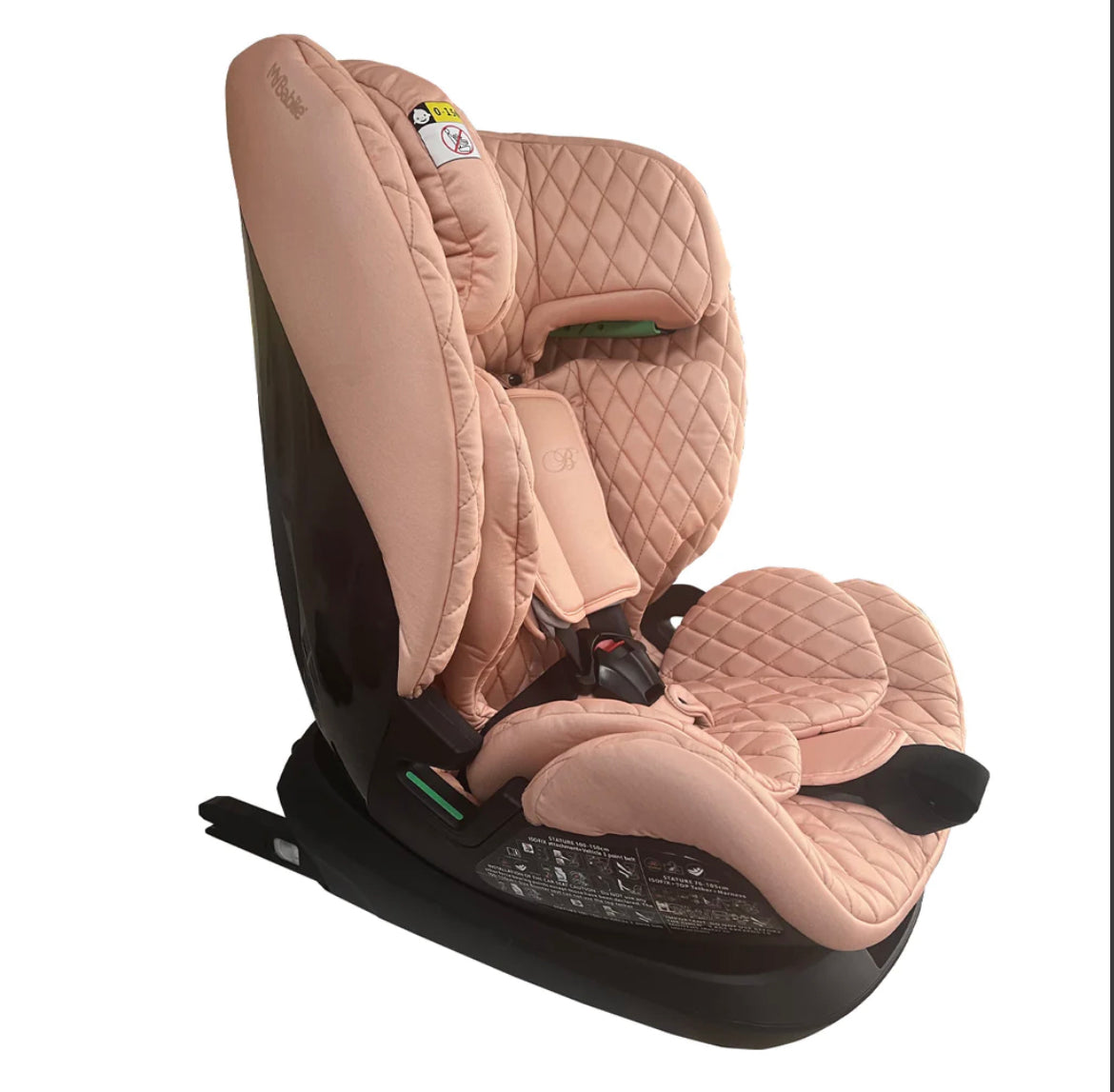 Billie Faiers iSize Blush Quilted Car Seat (76-150cm)