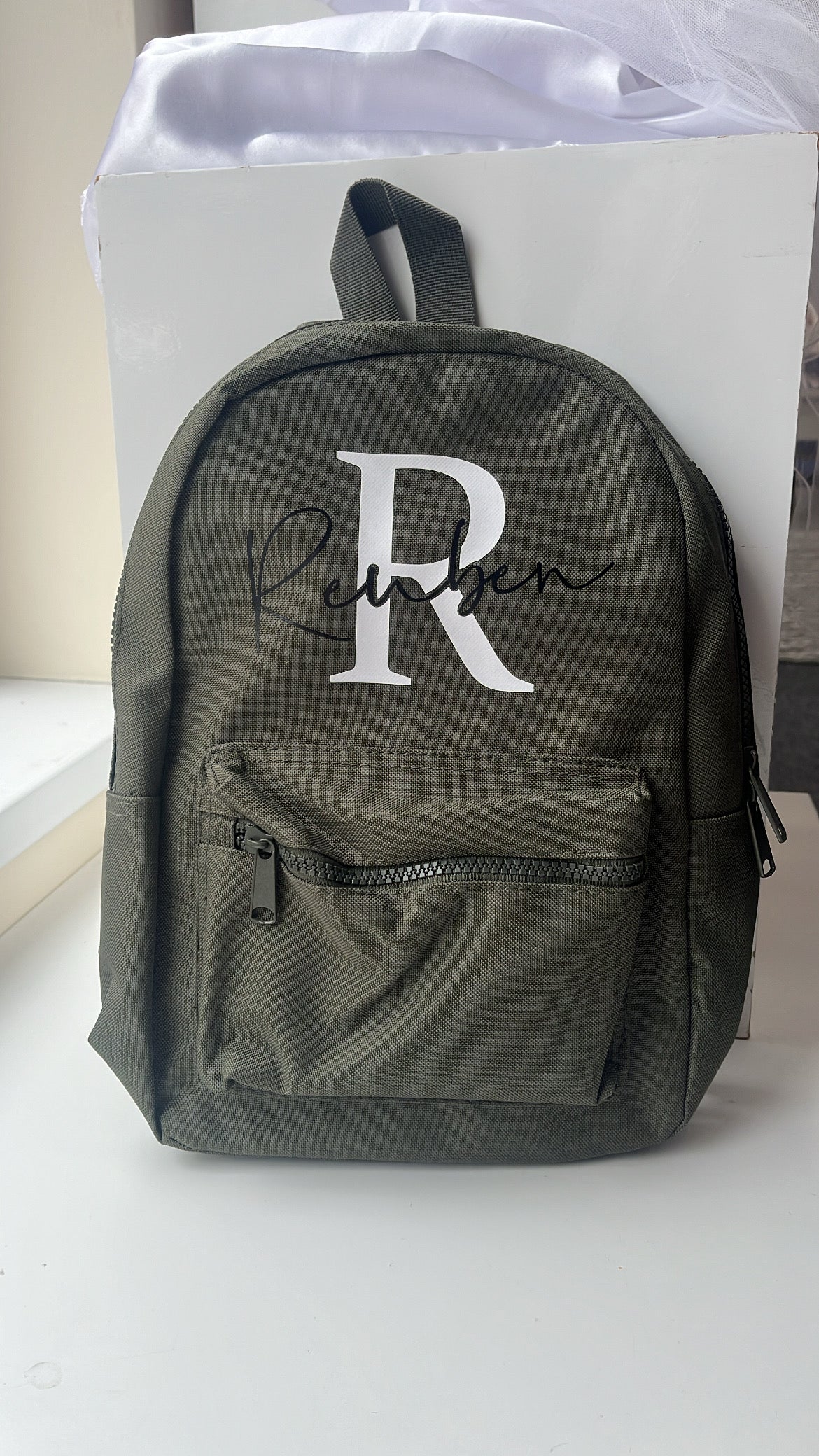 Khaki Mini Backpack - Signature Style