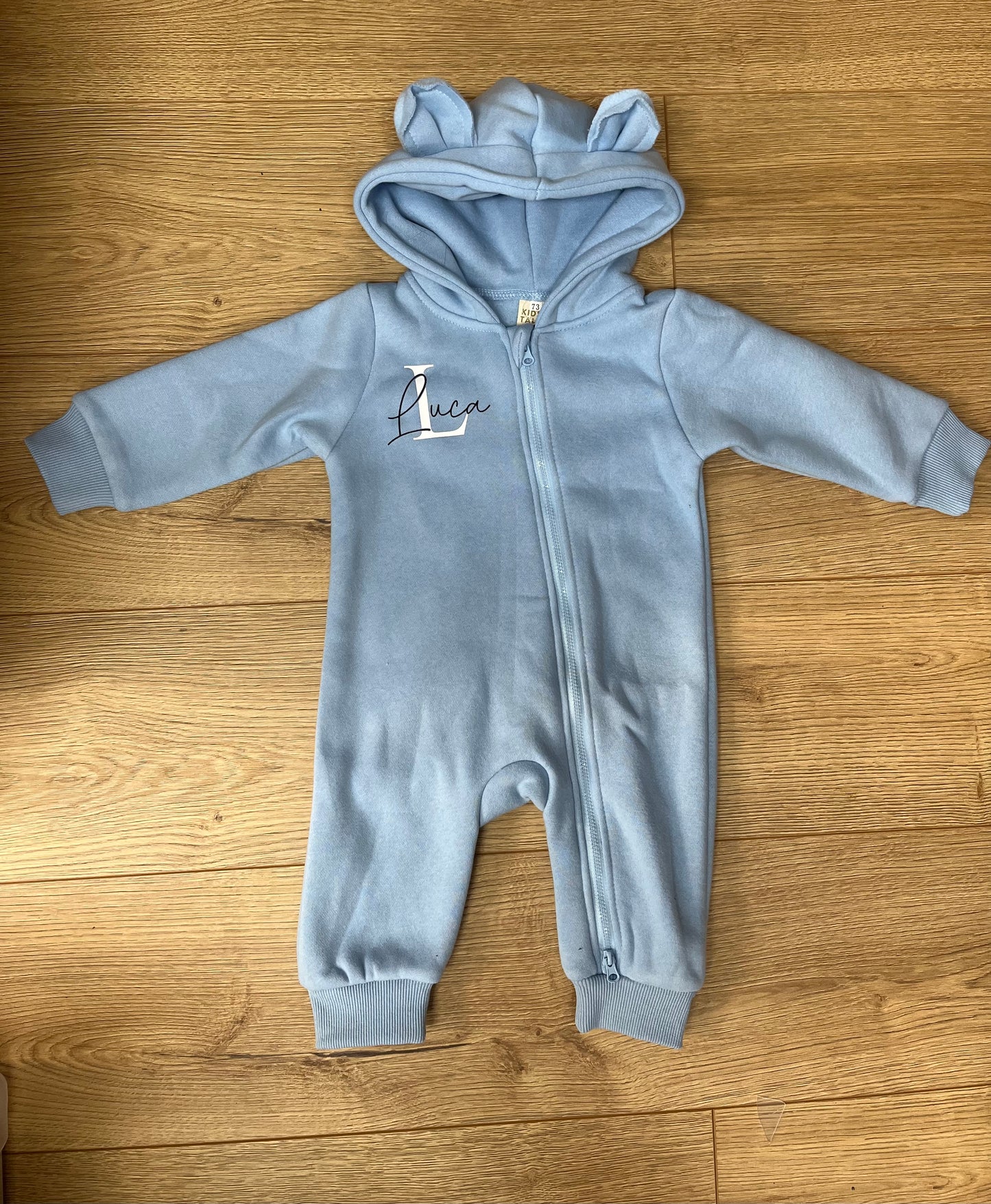 Blue Baby Bear Onesie