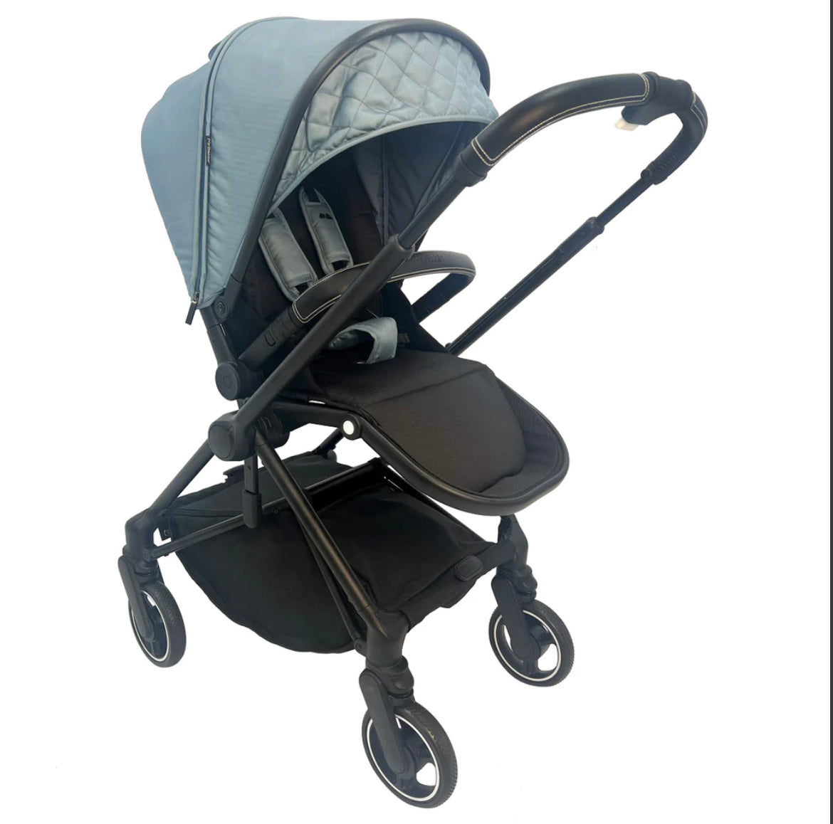 MB180 Samantha Faiers Blue Herringbone Reversible Pushchair