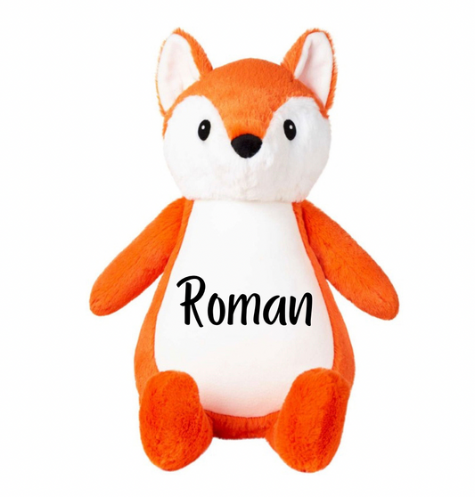 Large Personalised Fox Soft Toy
