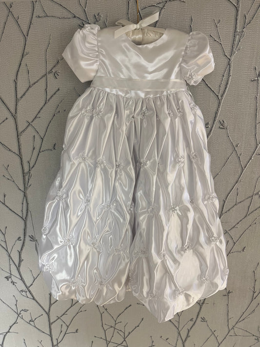 White Full length Christening Gown 0-6 Months