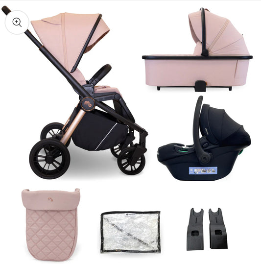 MB450i 3-in-1 Travel System with i-Size Car Seat - Pastel Pink