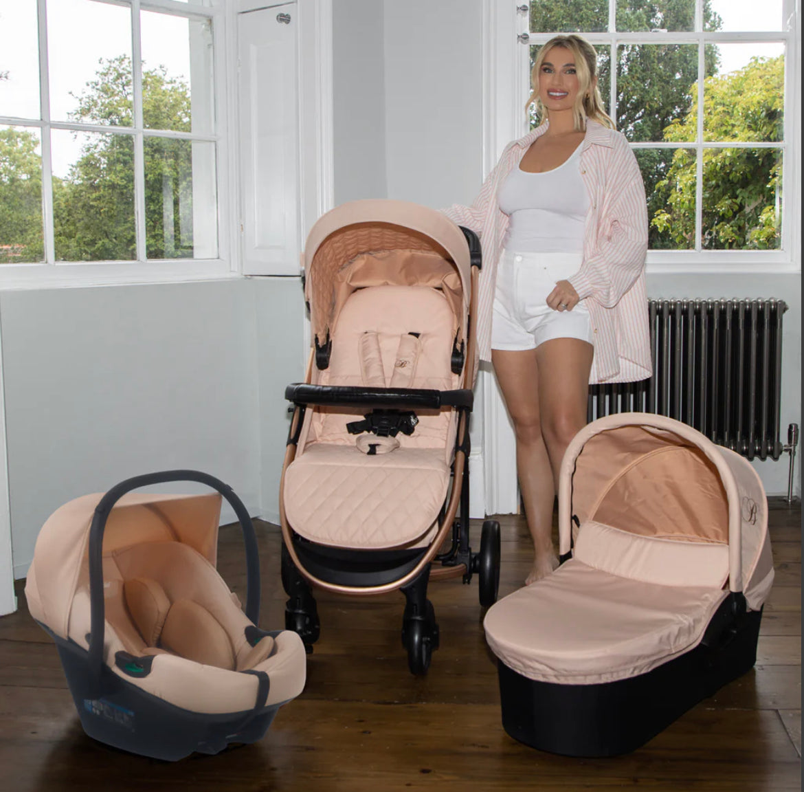 MB200i Billie Faiers Blush iSize Travel System