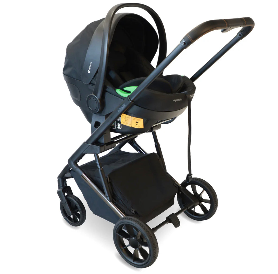 MB500i 3-in-1 Travel System with iSize Car Seat - Midnight Gunmetal