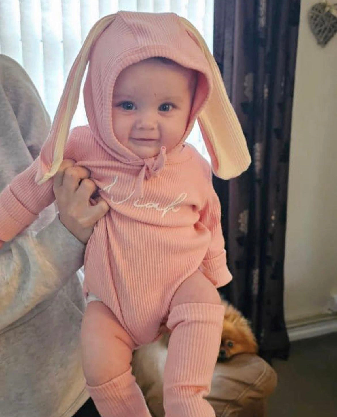 Pink Bunny Outfit Set