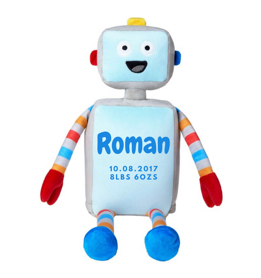 Large Personalised Robot Soft Toy