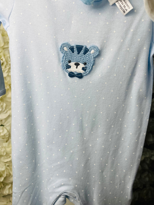 Blue Sleepsuit & Comforter Set