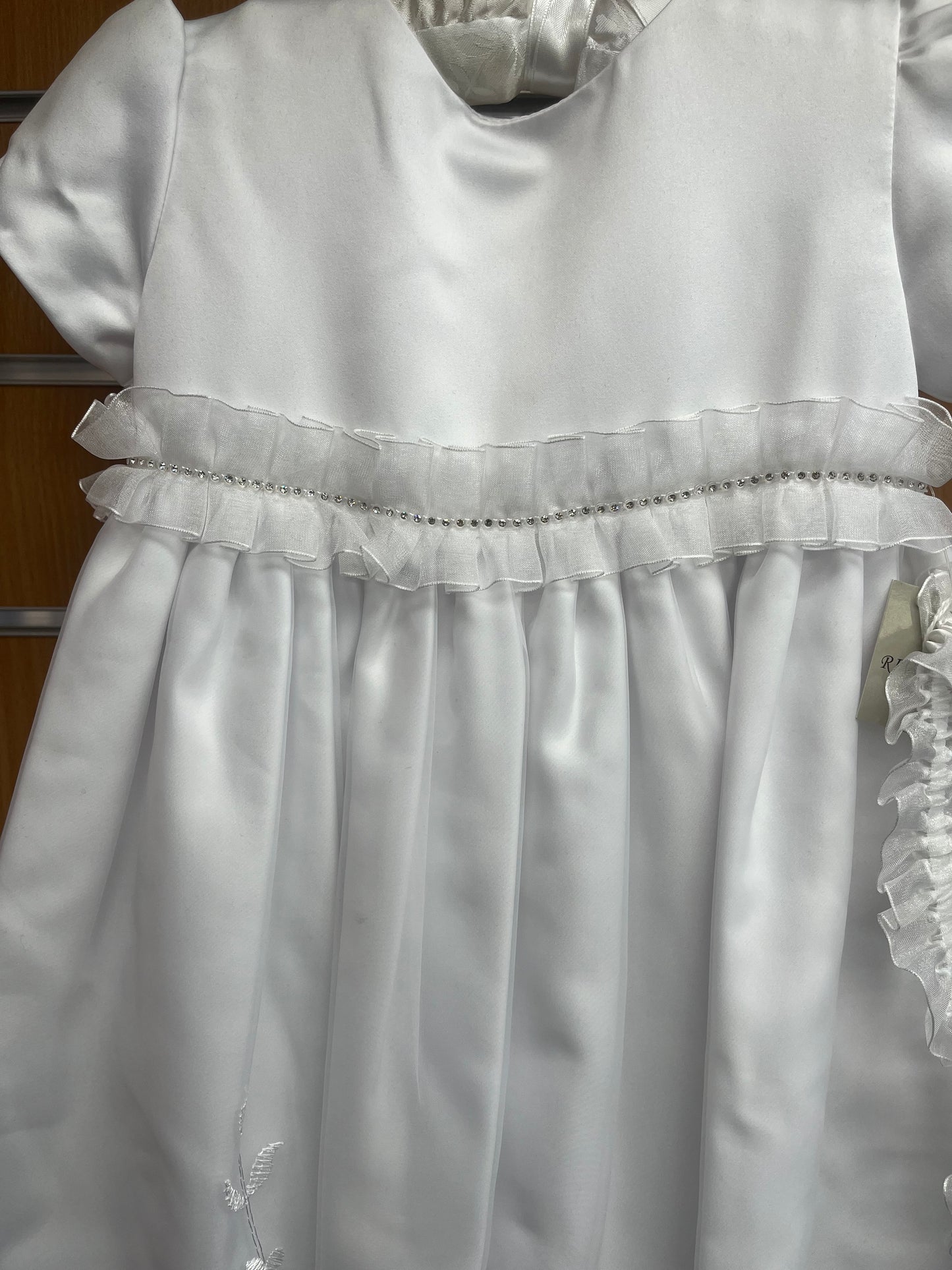White Full length Christening Gown 6-12 Months