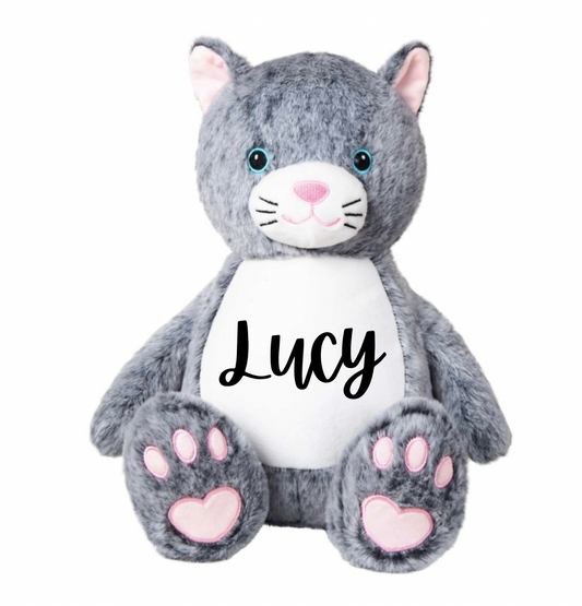 Large Personalised Cat Soft Toy