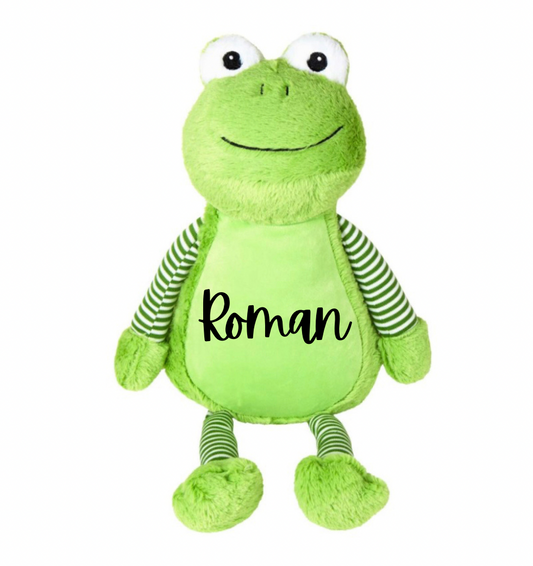 Large Personalised Frog Soft Toy