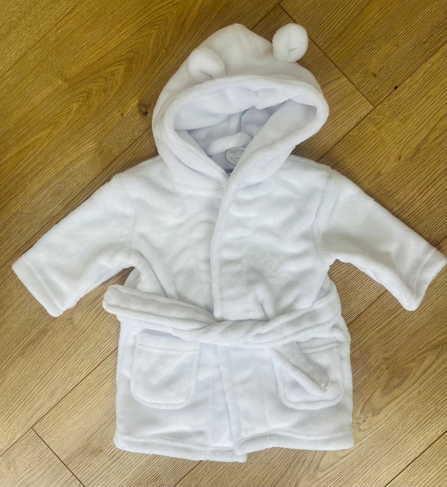 White Baby Dressing Gown