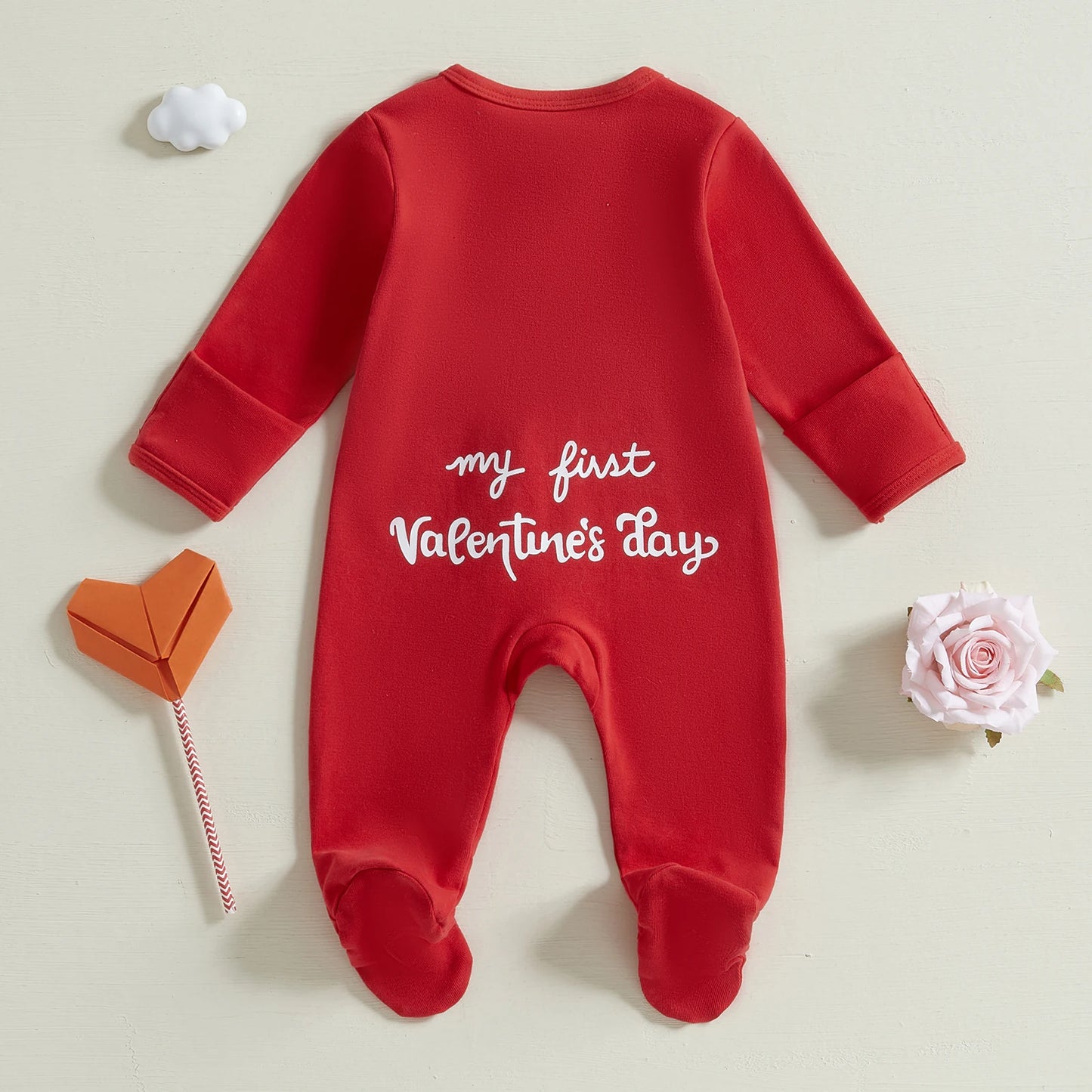 First Valentines Sleepsuit