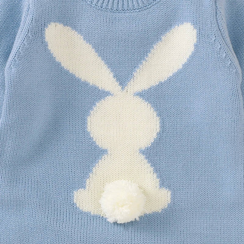 Easter Bunny Knitted Baby Rompers