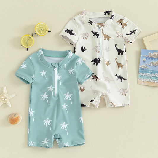 Toddler Dinosaur / Palm Tree Swimwear
