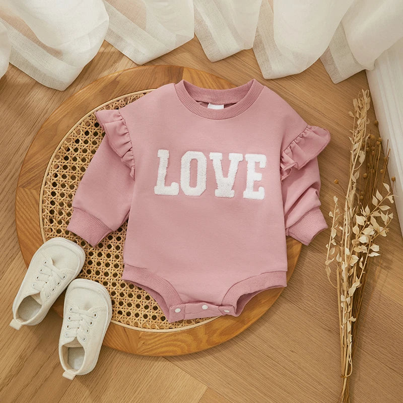 "Love" Long Sleeve Romper