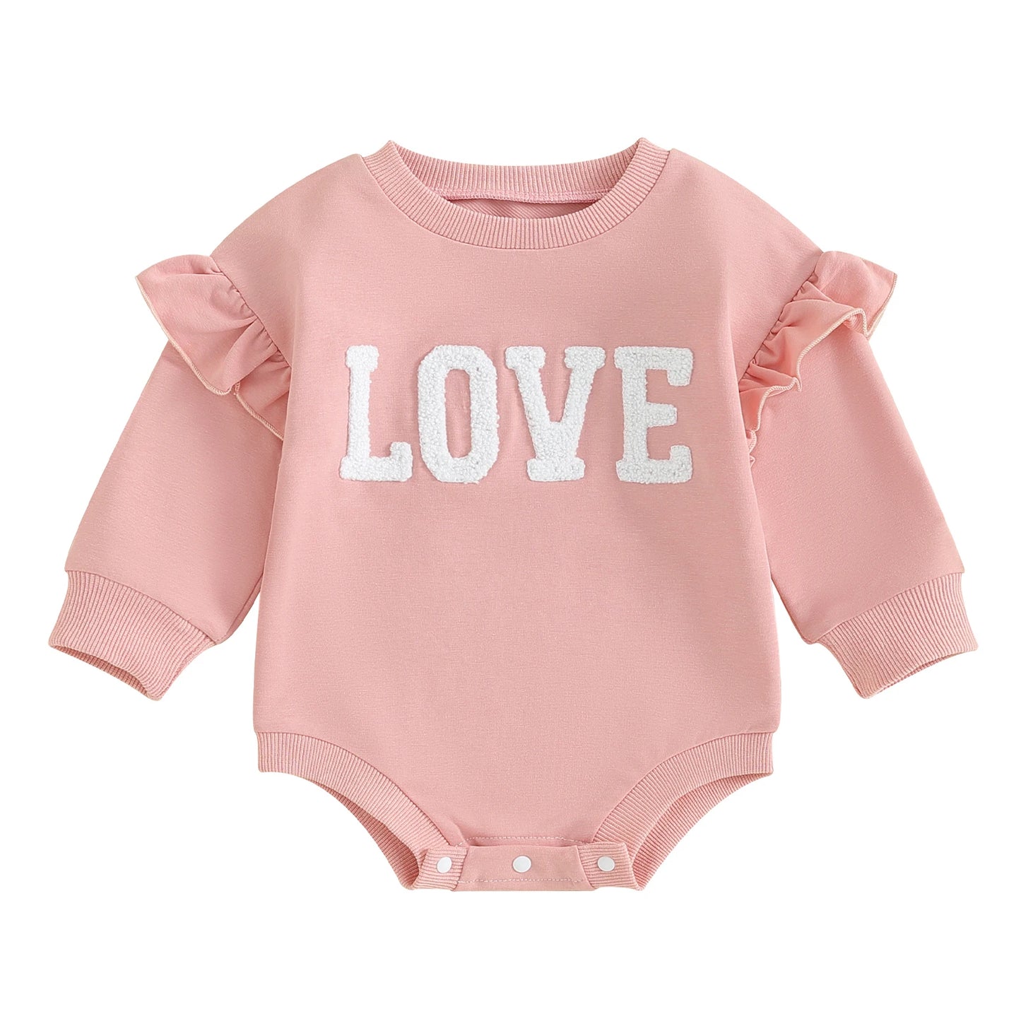 "Love" Long Sleeve Romper