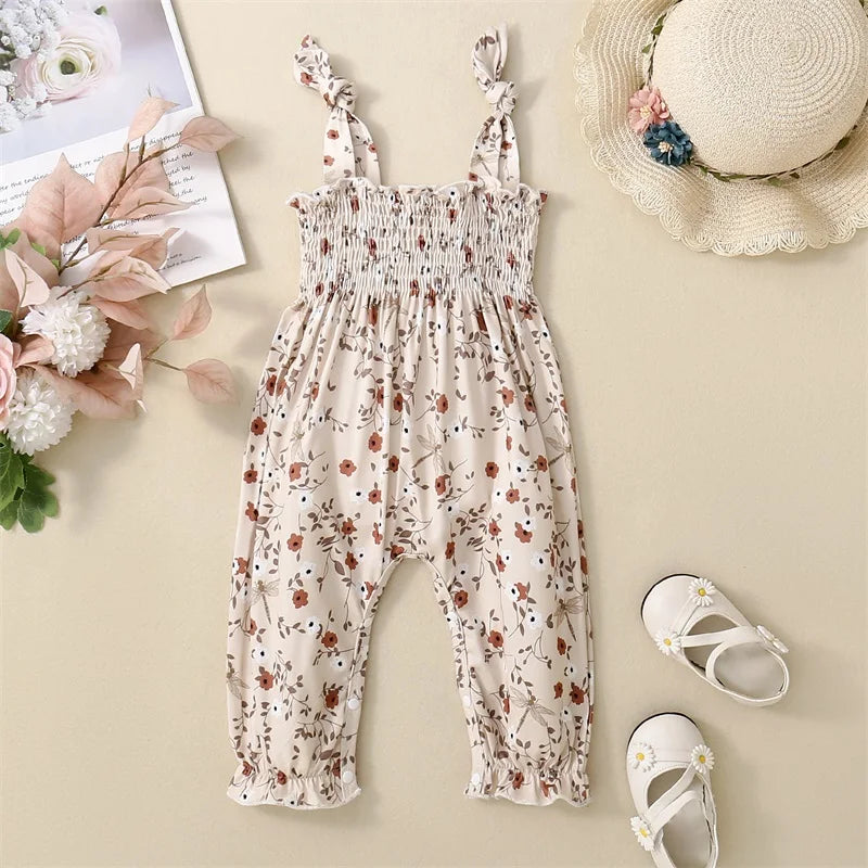 Baby floral jumpsuit on sale