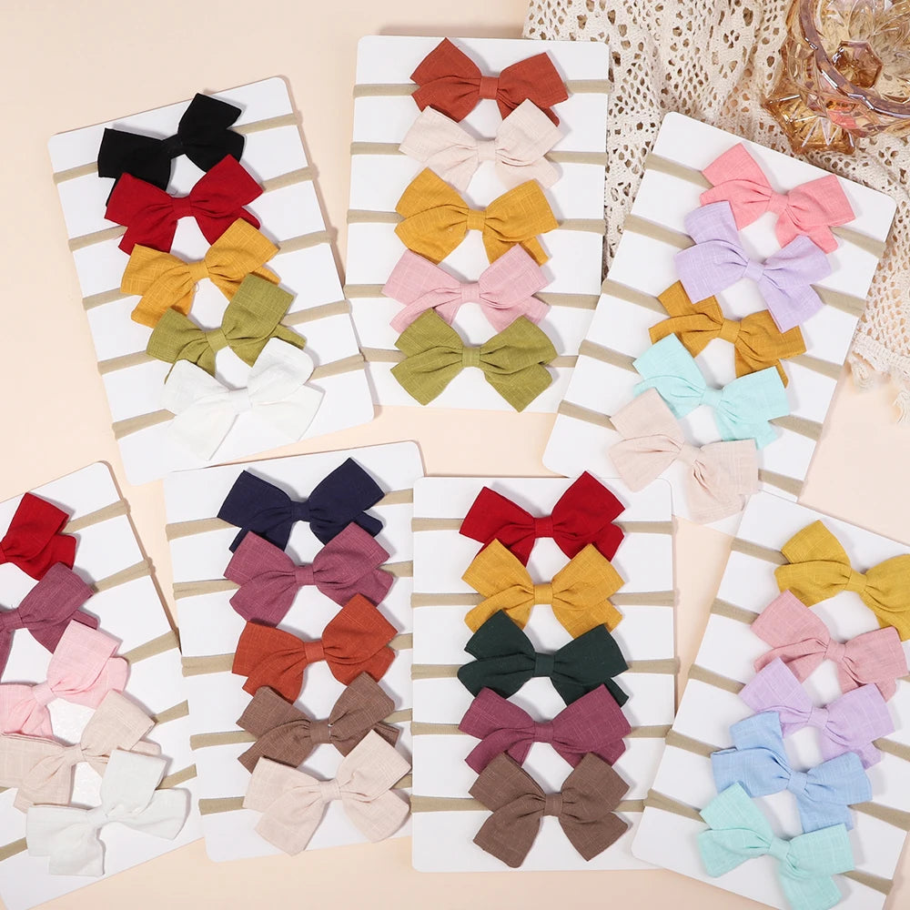 Baby Bow Headband Sets - More Colours Available