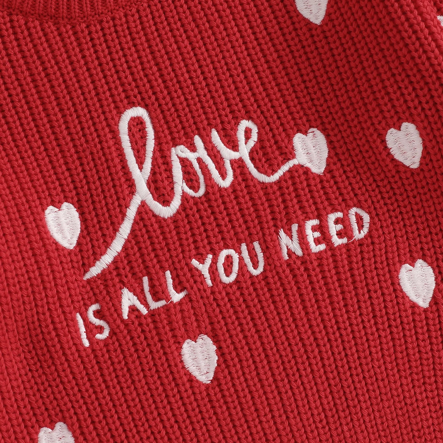 Love Is All You Need Knitted Sweatshirt