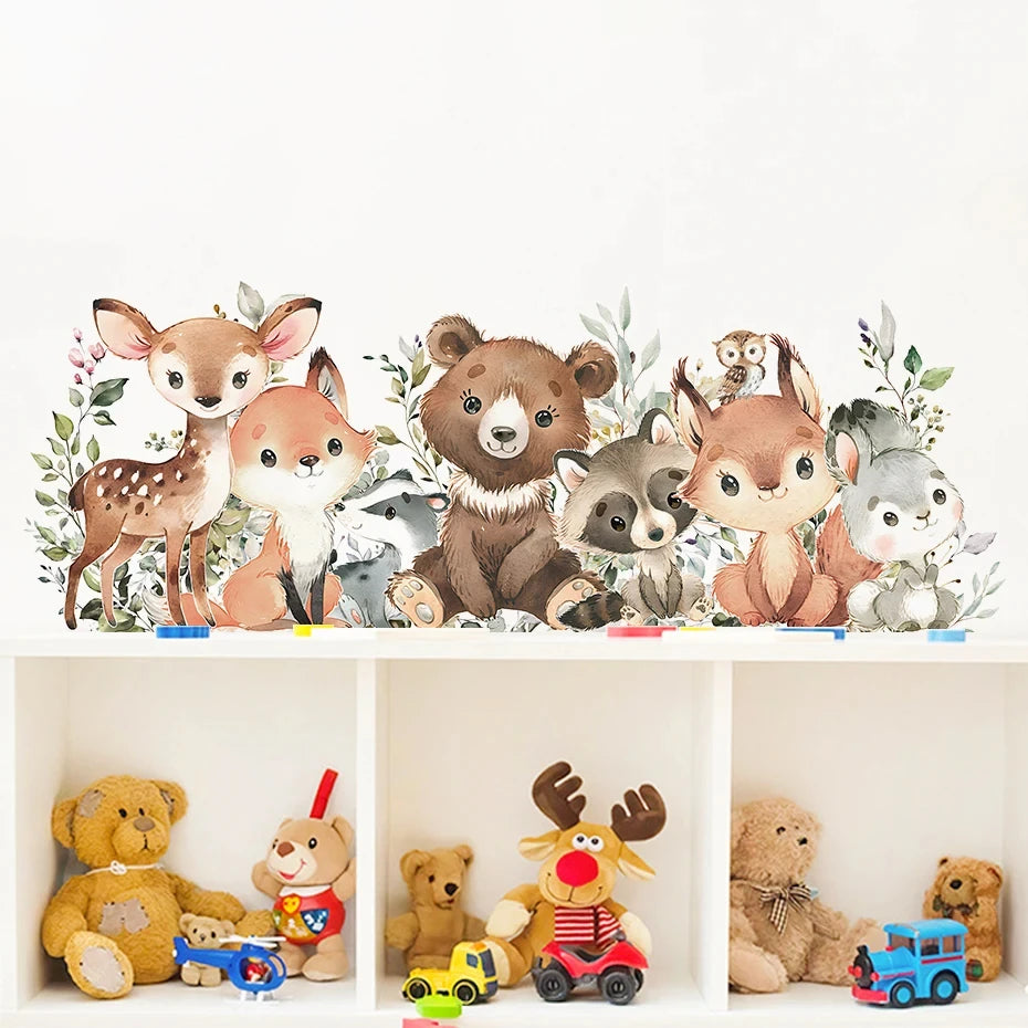 Forest Animals Wall Stickers - More Styles Available