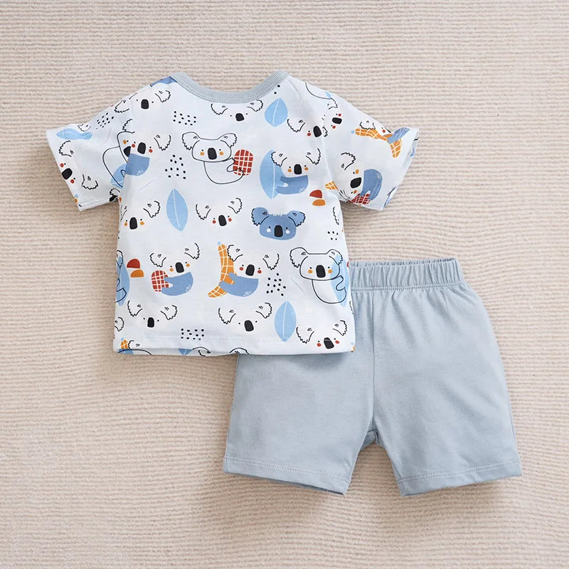 Printed Tshirt & Shorts Set