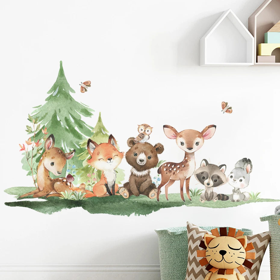 Forest Animals Wall Stickers - More Styles Available