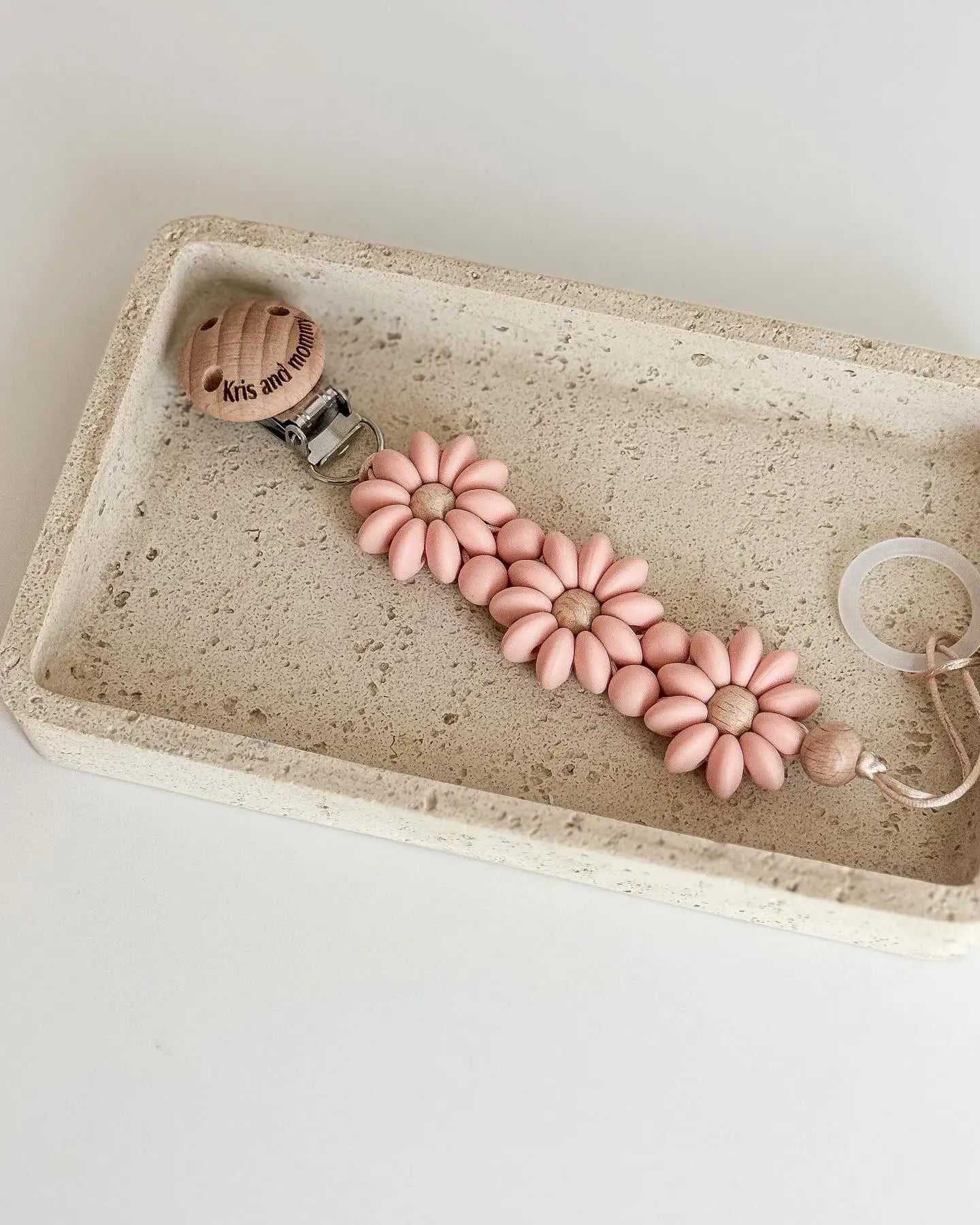 Flower Pacifier Clip