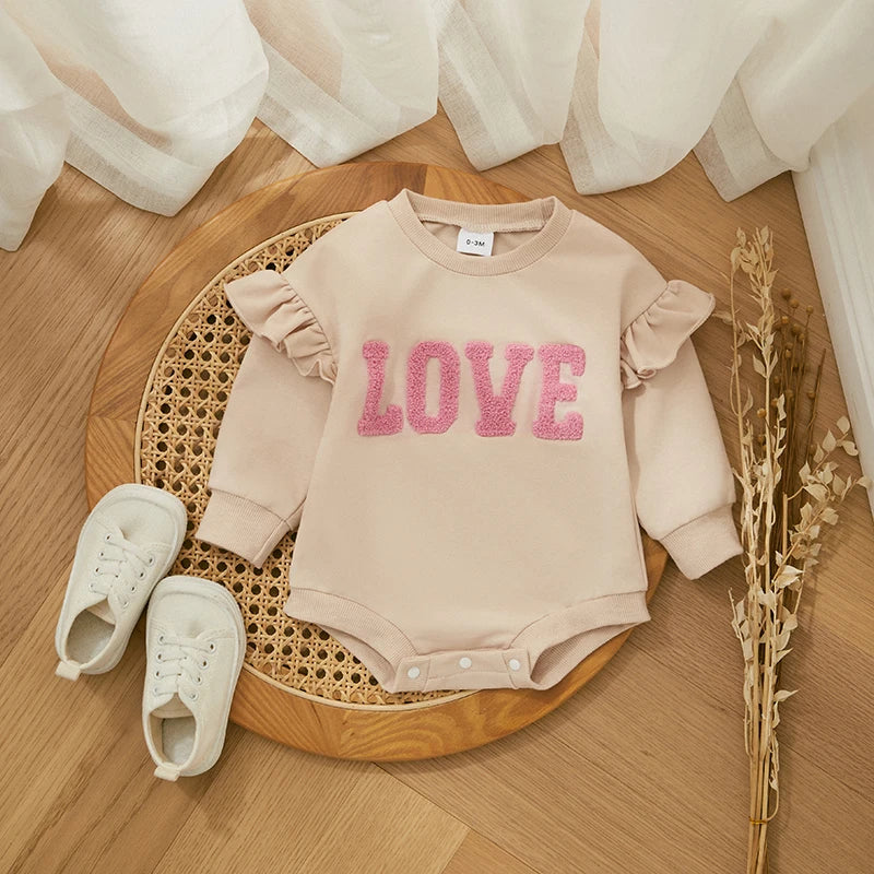 "Love" Long Sleeve Romper